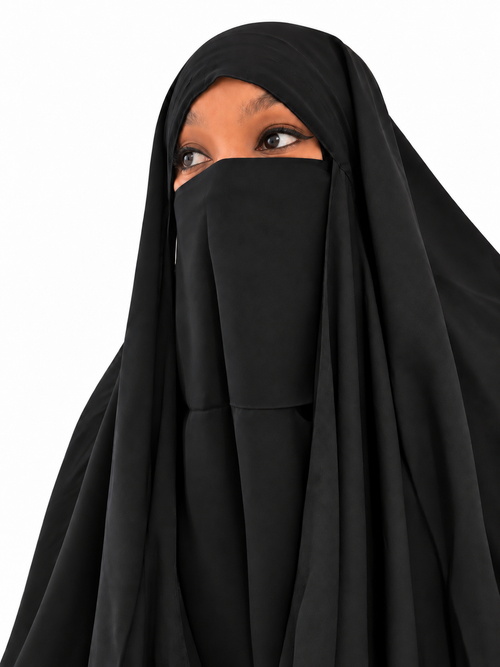 Half Long Niqab- Bundle of 6