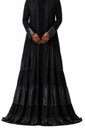 Noir Satin Tier Duster