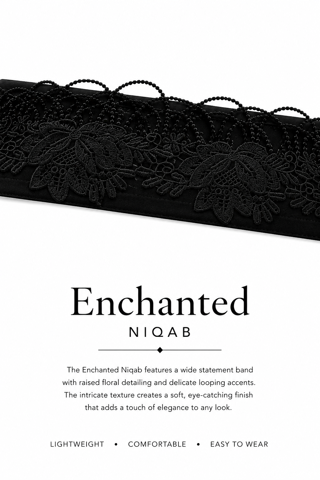 Noir Enchanted Niqab