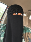Noir  Luna Lace Niqab