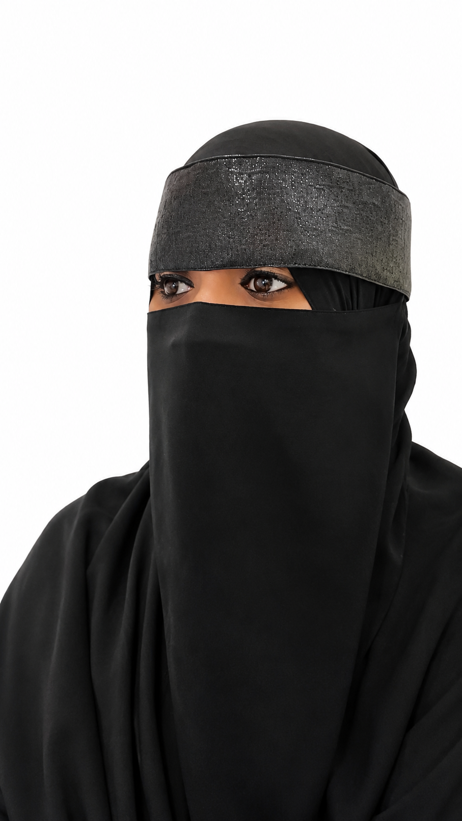 Noir Glimmer Niqab