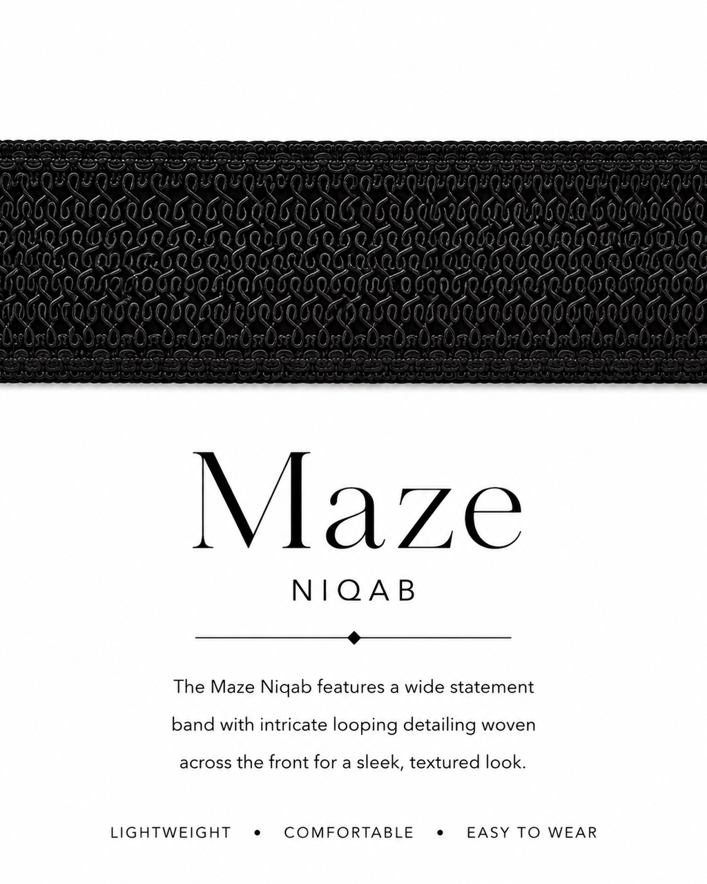 Noir Maze Niqab