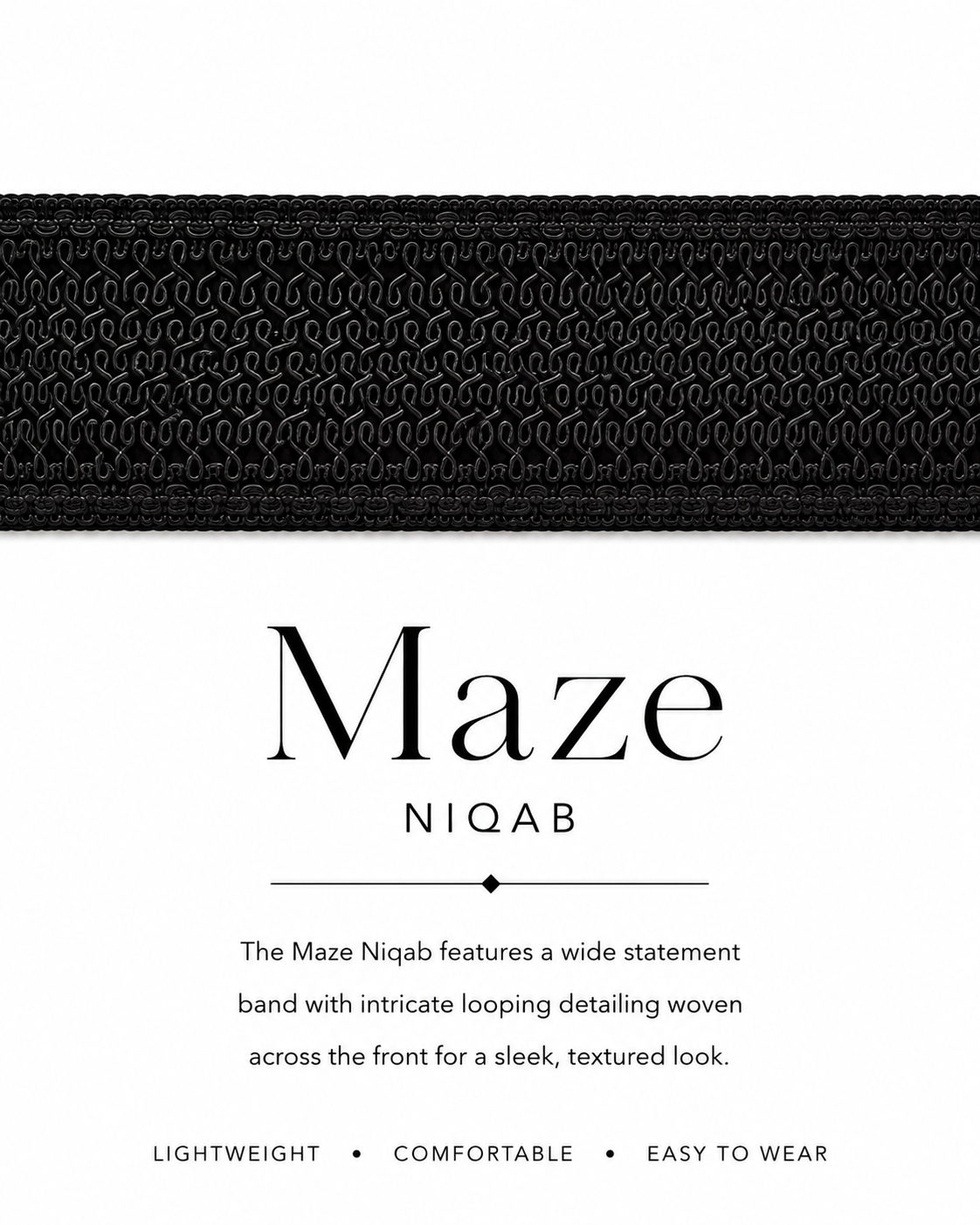 Noir Maze Niqab