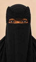 Noir Ripple Wave Niqab