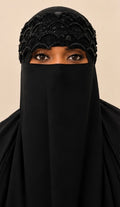 Onyx Beaded Niqab